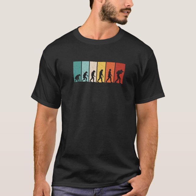 Funny Photographer Evolution Camera Photography Me T-Shirt (Front)