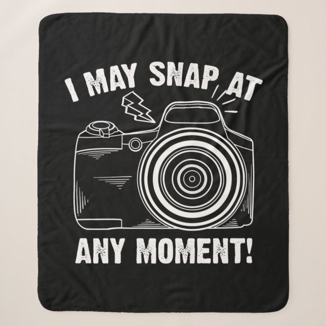 Funny Photography Gift For Men Women Cool Photogra Sherpa Blanket (Front)