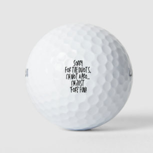 Funny Phrase Golf Balls