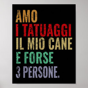 Funny Phrase Man Woman Love Tattoos Tattoo And Dog Poster