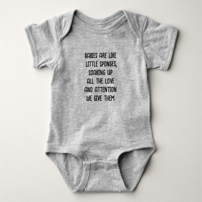 funny phrases Gift Baby Bodysuit (Front)