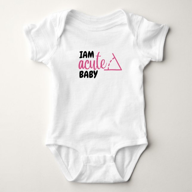 funny phrases Gift,Math Baby Bodysuit  (Front)