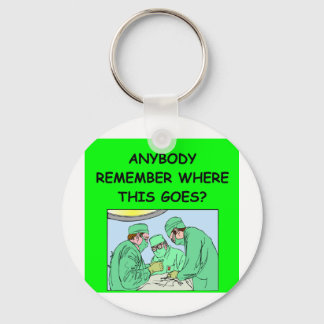 funny physician joke keychain