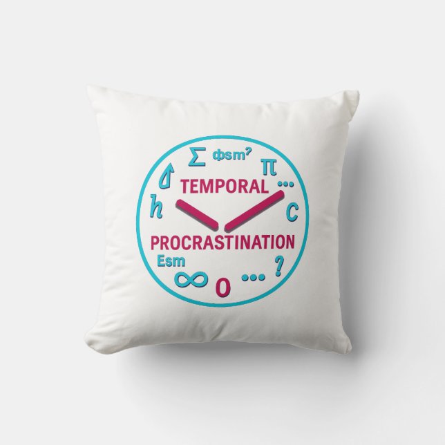 Funny Physics Throw Pillow (Front)