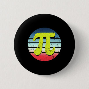 Funny Pi Day 3.14 Pi Spiral Math Geek Student Teac 2 Inch Round Button