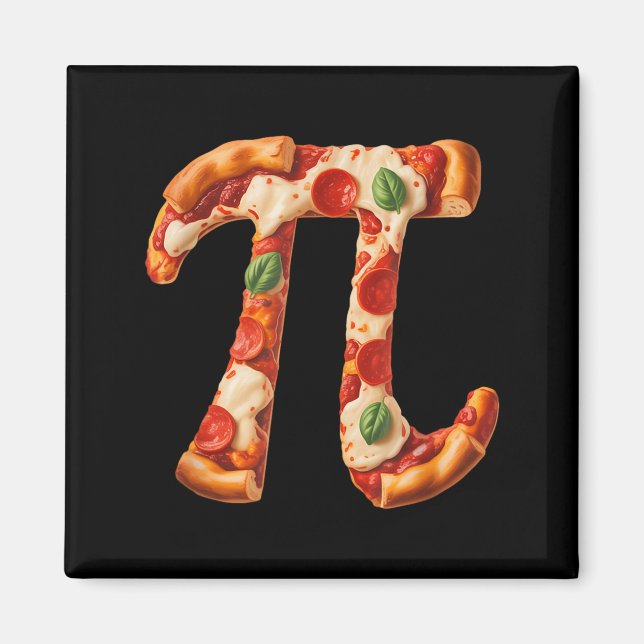Funny Pi Day Pizza Math Design For Teachers Studen Magnet (Front)