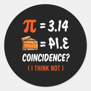 Funny Pi Day Shirts3 Classic Round Sticker