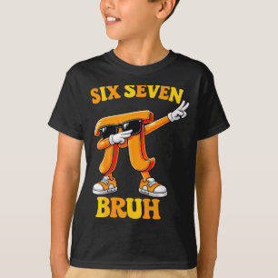 Funny Pi Day Six Seven Bruh 6 7 Math Meme Kids Boy T-Shirt