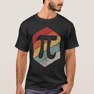 Funny Pi Day Vintage Nerd Geek Pie 3.14 Cute Sunse T-Shirt