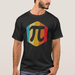 Funny Pi Day Vintage Retro Nerd Geek Math Pie 3.14 T-Shirt
