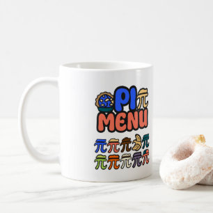 Funny Pi Menu Coffee Mug – Math Lover Gift