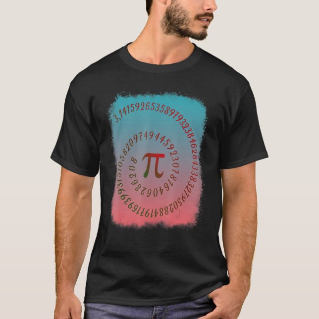Funny Pi Spiral 3 14 Symbol Math Teacher Student G T-Shirt (Front)