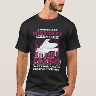 Funny Pianist Musician Gifts Piano For Christmas T-Shirt