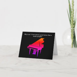 Funny Piano Joke Birthday Card