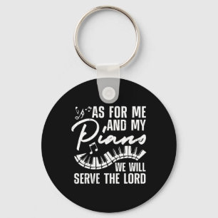 Funny Piano Player Art For Men Women Pianist Piano Keychain