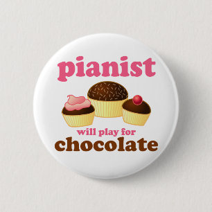 Funny Piano Will Play For Chocolate Button