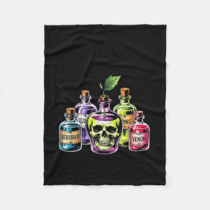 Funny Pick Your Poison Apple Halloween Gothic Prin Fleece Blanket