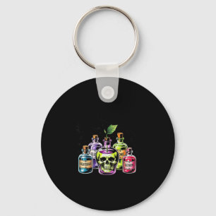 Funny Pick Your Poison Apple Halloween Gothic Prin Keychain