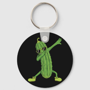 Funny Pickle Cucumber Gifts By Silentsoularts Dabb Keychain