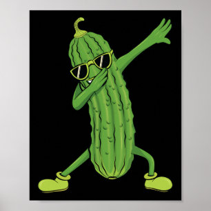 Funny Pickle Cucumber Gifts By Silentsoularts Dabb Poster