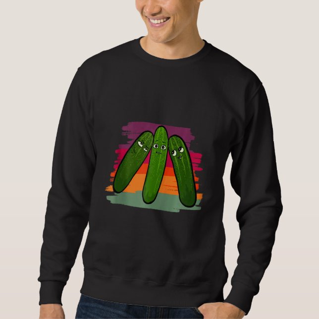 Funny Pickle Faces    Sweatshirt (Front)