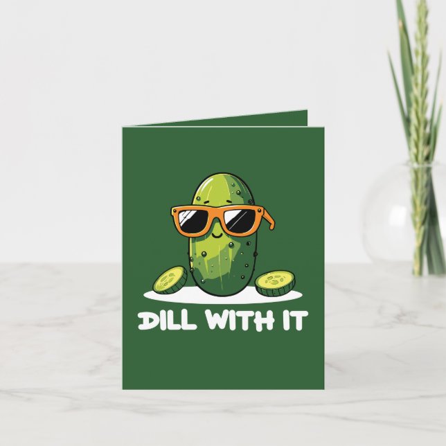 Funny pickle lovers customizable card (Front)