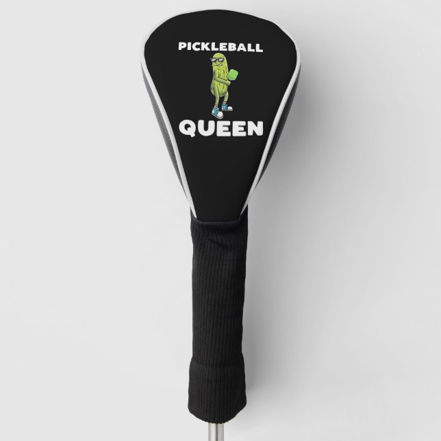 Funny Pickle Lovers Dill Pickleball Player     Golf Head Cover (Front)