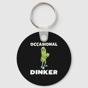 Funny Pickle Lovers Dill Pickleball Player         Keychain