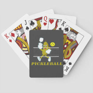 Funny Pickle Playing Pickleball  Cards