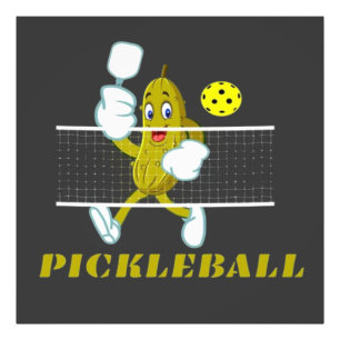 Funny Pickle Playing Pickleball Photo Print