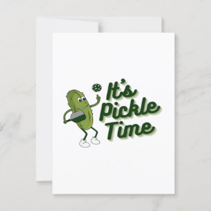 Funny Pickle Playing Pickleball  Postcard
