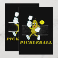 Funny Pickle Playing Pickleball 