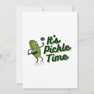 Funny Pickle Playing Pickleball Save The Date