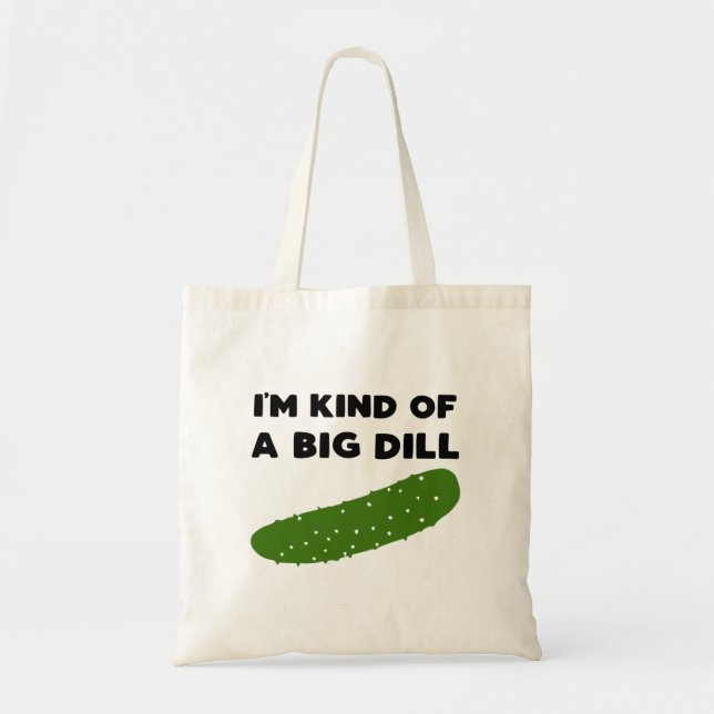Funny Pickle Tote Bag (Front)