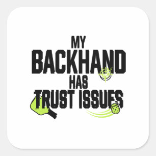 Funny Pickleball Backhand Sticker