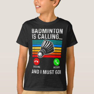 Funny Pickleball Badminton Shuttle T-Shirt