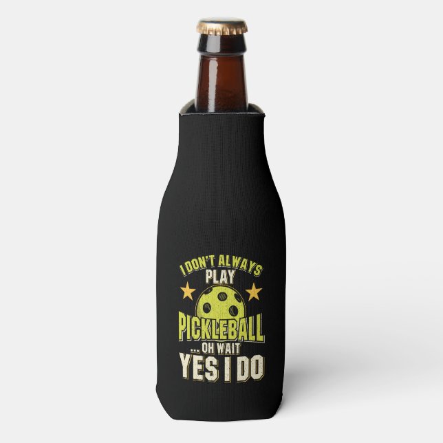 Funny Pickleball Bottle Cooler (Bottle Front)