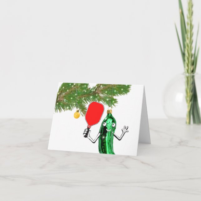 Funny Pickleball Christmas Carte (Devant)