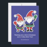 Funny Pickleball Christmas Gnomes, Custom Text Holiday Card<br><div class="desc">Celebrate the holidays in pickleball style with this fun Christmas card featuring gnomes playing pickleball. It's fully customizable with your messages on the front and back. Ideal for pickleball enthusiasts, clubs, and coaches, this card is a fun way to share the joy of the game with those who love it...</div>