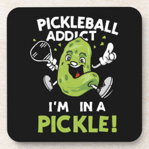 Funny-Pickleball Coaster