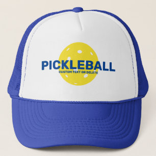 Funny Pickleball Custom Text, Name Club Any text Trucker Hat