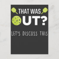 Funny Pickleball Discuss Joke Racquet Sportsman