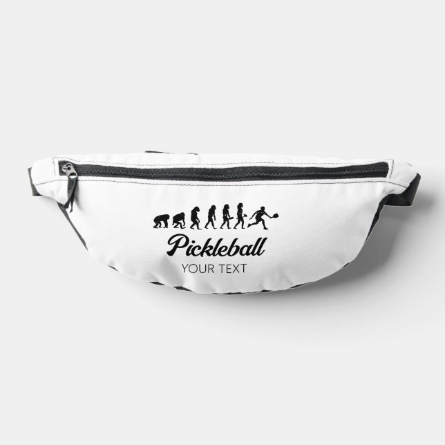 Funny Pickleball Evolution Personalized Fanny Pack (Lay Down)