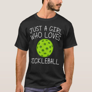 Funny Pickleball For Girls Kid Pickleball Pickle B T-Shirt