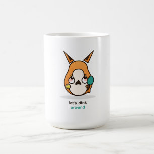Funny Pickleball Fox Lets Dink Around Coffee Mug