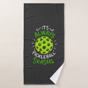 Funny Pickleball Gifts Bath Towel