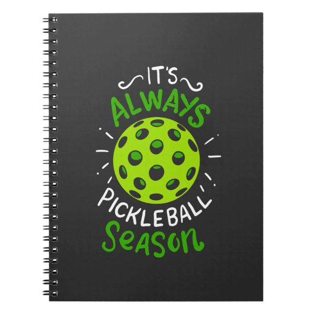 Funny Pickleball Gifts Notebook (Front)