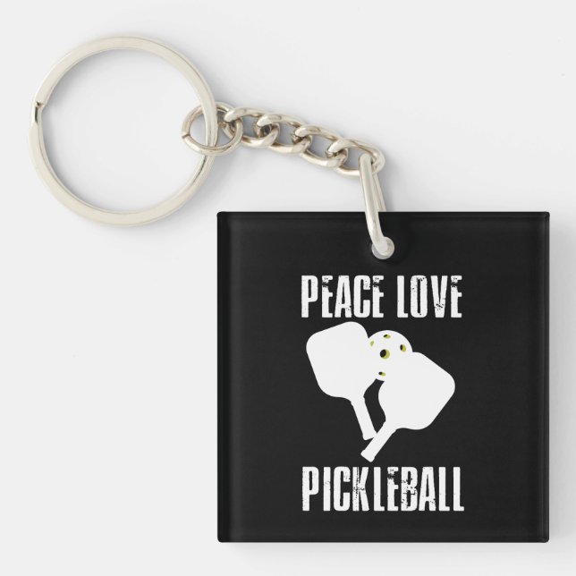 Funny Pickleball  Keychain (Front)