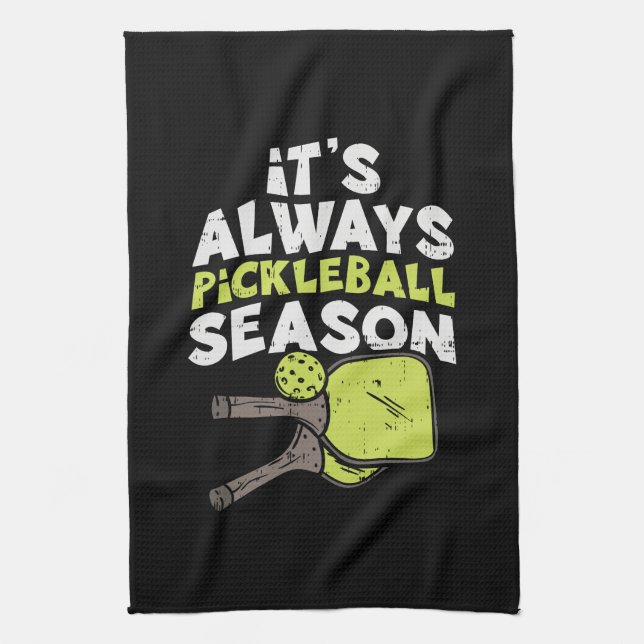 Funny Pickleball Kitchen Towel (Vertical)