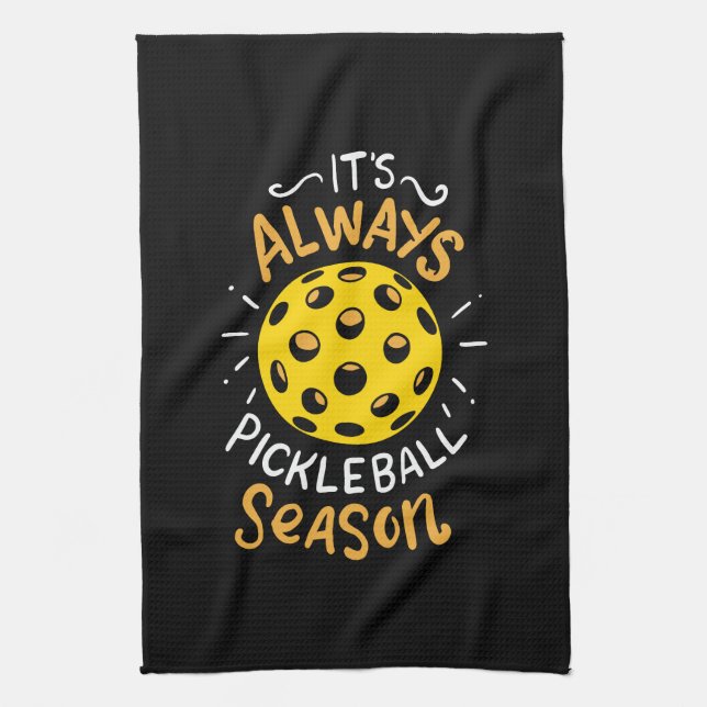 Funny Pickleball Kitchen Towel (Vertical)